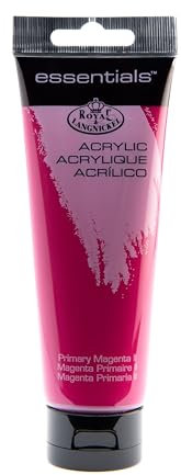 Royal & Langnickel 120ml Essentials Tubes Acrylic Paint - 36 Colours (Primary Magenta - RAA 122)
