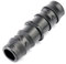 Alma 10 Stück Geradeverbinder für 16mm Tropfschlauch Schlauchadapter, Acetal, Schwarz