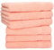 Betz Handtuch 6er Pack Handtücher Set Palermo Größe 50x100 cm 100% Baumwolle - gut trocknend, leichte Qualität - ideal für Sport, Strand, Reisen Farbe apricot