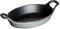 Staub Cast Iron 5.5-inch x 3.8-inch Mini Oval Gratin Baking Dish - Graphite Grey, Made in France