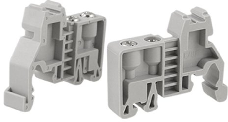 2 PCS 35 mm DIN Schiene Schraube fixiert Terminal Block Ende Stopper Klemmen de