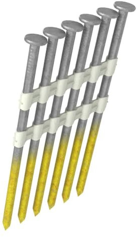 Gripe Rite GR3011M 21 Degree Plastic Strip Round Head Bright Coated Collated Framing Nails, 3 x 0.120