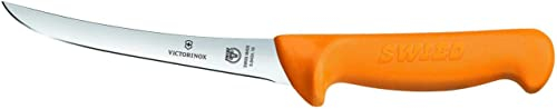 Victorinox, coltello disossatore da cucina Swibo, lama normale semiflessibile, manico in nylon, nero