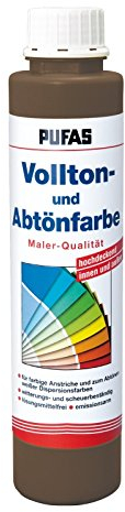 PUFAS Vollton- und Abtönfarben dunkelbraun 0,75 Liter