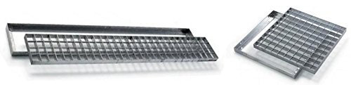 UTILFER Griglia Zincata Con Telaio - 100 cm x 25 cm