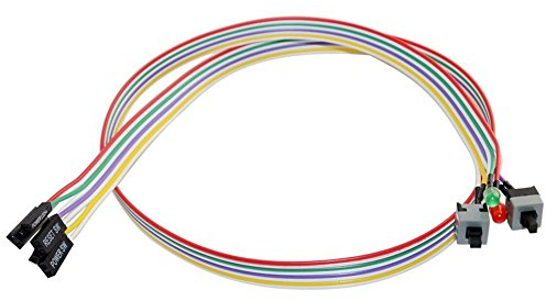 4in1 PC Power-Reset-Schalter HDD Motherboards LED Kabel Licht-Draht-Kit für Computer-