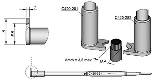 JBC C420281 Abisolierspitze für HT420-A