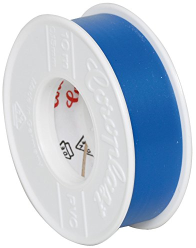 Details zu Isoband Coroplast Isolierband VDE Elektriker Klebeband 15mm x 10 meter Blau