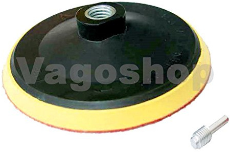 1 x Stützteller 150 mm Schleifteller Klett mit Gewinde M14 Polierteller Klettteller