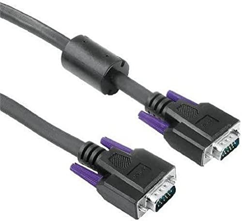 Hama VGA-Monitor-Kabel 15-pol.-HDD-St. - 15-pol.-HDD-St., 3-reihig, 5m, Schwarz