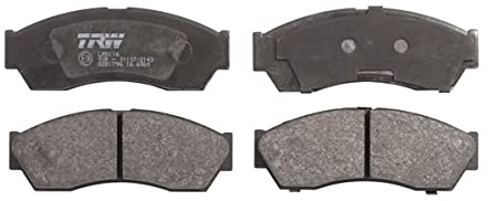 TRW GDB1796 Brake Pad Set of 4 Compatible for Rover CityRover Hatchback 2003-2005 Front Axle and Other Vehicles
