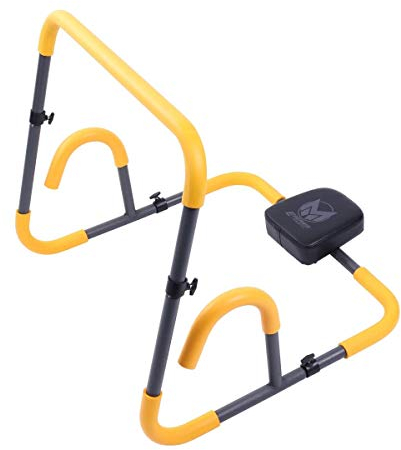 GYRONETICS® Bauchmuskeltrainer - mit Kissen, 56 x 67 x 56 cm, Gepolstert, für Crunches, Liegestütze und Kniebeugen - Bauchtrainer, AB Trainer, Sixpack Fitnessgerät, Situp Trainingsgerät, Zuhause