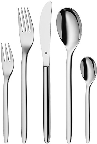 WMF Budapest Set Posate, 60 Pezzi, per 12 Persone, in Acciaio Inox Cromargan 18/10 Lucido