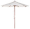 Beliani Stilvoller Sonnenschirm diam. 270 cm Polyester beige Toscana
