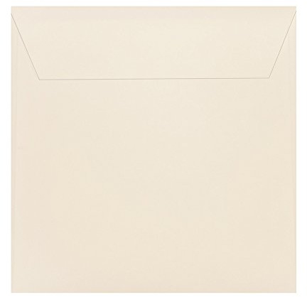 Paper24 25 Briefumschläge 220 x 220 mm, 120 g/m² - Farbauswahl - Zartcreme