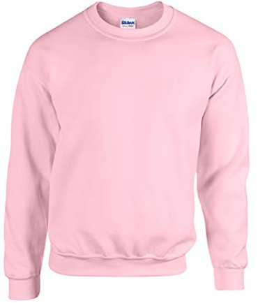 Gildan Heavy Sweatshirt, 50 % Baumwolle, 50 % Polyester, Hellrosa., S