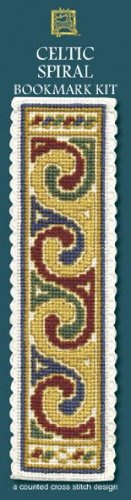 Textile Heritage Collection Cross Stitch Bookmark Kit - Celtic Spiral (Cream)