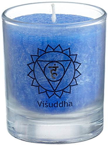 Palm Light Visuddha-Chakra Kerze, Blau, 4er Pack