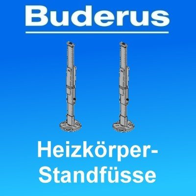 Buderus Heizkörper Standfüße für Typ 21 BH: 300 - 900