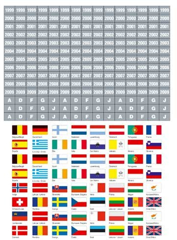 SAFE 1860 Kennzeichungs-Flaggen