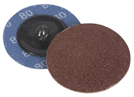 Sealey Quick Change Sanding Disc 50mm 80Grit Pack of 10