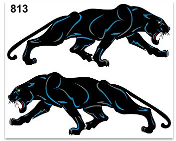4R Quattroerre.it 813 Sticker Aufkleber Panther, 13.5 x 16 cm