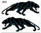 4R Quattroerre.it 813 Sticker Aufkleber Panther, 13.5 x 16 cm