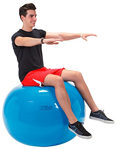 Sport-Tec Gymnic Gymnastikball Sitzball Yogaball Bürostuhl Büroball Fitnessball 95 cm BLAU
