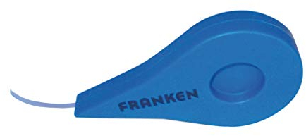 Franken GmbH S1428 - Einteilungsband selbstklebend, wieder ablösbar, 4 mm x 10 m, graublau