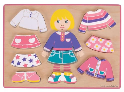 Bigjigs Toys Dressing Girl Puzzle - Mix & Matching Game