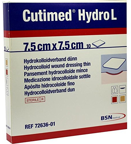 Cutimed Hydro L Hydrok.Ver.7,5x7,5 cm Dünn