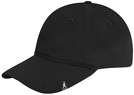 Kangol Men's Cotton Adjustable Baseball, Black, One Size