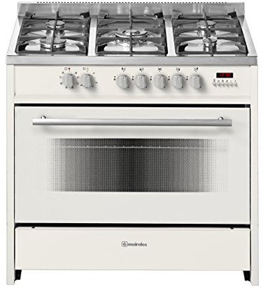 Meireles E 911 CR - Cocina (Independiente, Color blanco, Botones, Giratorio, 121L, Eléctrico, Grande)