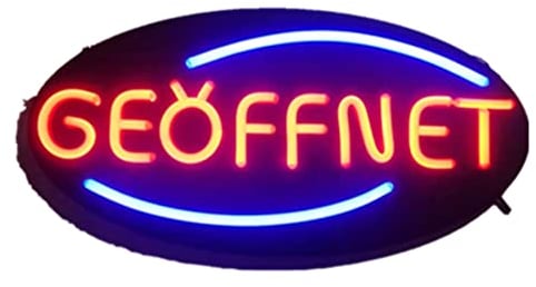 Miobo LED Schild Leuchtschild Reklame LEUCHTREKLAME Werbung versch.stylen DISPLAY SIGNS open-5