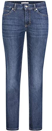Mac - Damen 5-Pocket Jeans, Melanie (5040), Größe:W34, Länge:L36, Farbe:New Basic wash (D845)