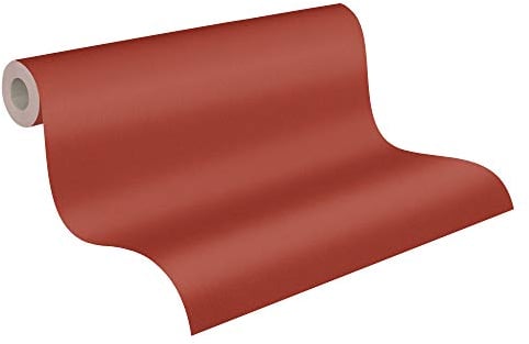 A.S. Création Avenzio 95872-7 Papier peint intissé uni Rouge 10,05 m x 0,53 m