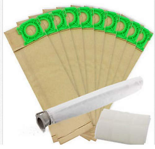 AME Spares Service Pack For Sebo Vacuum Cleaners X Series, x1, x2, x3, x4, x5, 370, 470 - Pack Of 10 Bags & 2 Filters, 5094ER 5093ER
