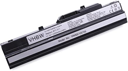 vhbw 1x Akku kompatibel mit Medion Akoya Mini E1210, MD97939, Mini E1212, 1210, MD97974 Notebook (2200 mAh, 11,1 V, Li-Ion)