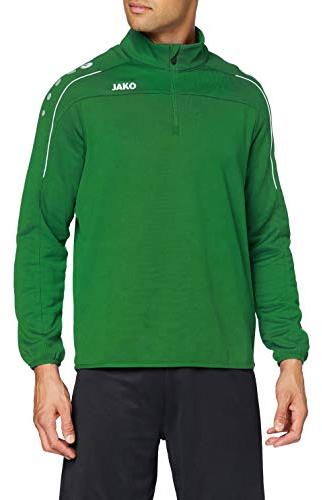 JAKO Classico Ziptop gruenweiss, L Herren