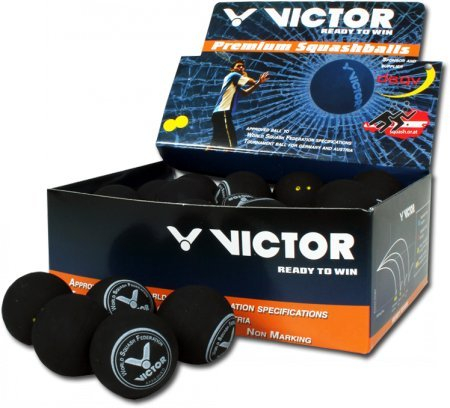 Victor Squashball Doppelgelb 12er Box