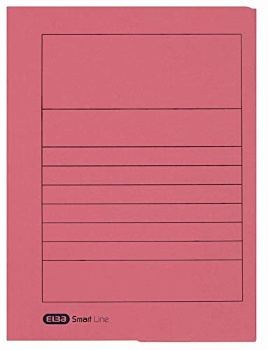 ELBA Einschlagmappe Smart Line, 25er Pack, DIN A4, aus Karton, rot