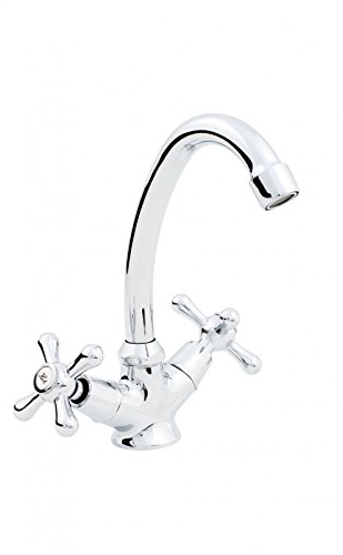 Retro Nostalgie Waschtisch Armatur mit Kreuzgriffen b203