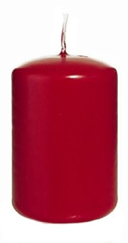 Wiedemann Kleintray-Kerzen, Wachs, Rot, 10 x 6 cm