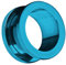 Piersando Flesh Tunnel Ohr Plug Piercing Farbige Ohrpiercing Schraub Edelstahl Ohrtunnel Creole 12mm Blau