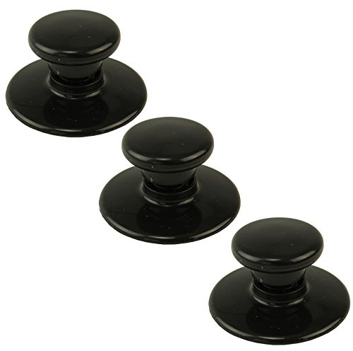 SPARES2GO Lid Knob & Safety Skirt for Prestige Cookware/Saucepan Set (Pack of 3)