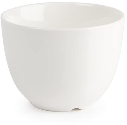 Olympia Lumina Sugar Bowl 85x63mm 150ml Porcelain Pack of 6, White | Chip-resistant rolled edges withstand busy catering use; fully vitrified and safe for dishwashers and microwaves.