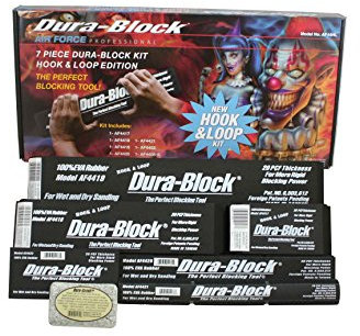 Dura-Block AF44HL Hook & Loop Black 7-Piece Sanding Block Set