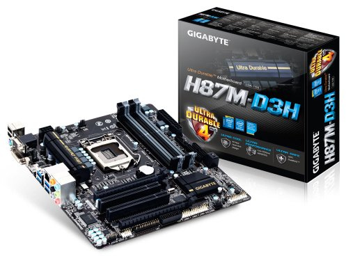 Gigabyte H87M-D3H Mainboard Sockel LGA 1150 (Micro-ATX, Intel H87, DDR3 Speicher, 6X SATA III, HDMI, DVI, 6X USB 3.0)