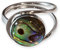 Fly Style Damen Finger-Ring aus echt Silber 925 mit Abalone Muschel