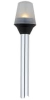 attwood Incandescent All-Round Frosted Globe Pole Light, Marine Navigation Light, White, 24 Inch Length, 5100-24-1